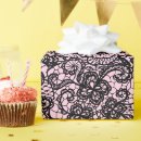 Recherche de conception de dentelle papier cadeau Rose