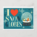 Recherche de boule à neige cartes postales Illustration