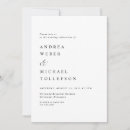 Recherche de simple modern mariage invitations Luxe