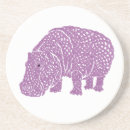 Recherche de hippopotames dessous de verres Nature