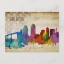Recherche de san diego cartes postales Aquarelle