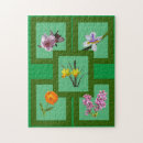 Recherche de jonquilles puzzles Vert