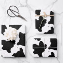 Recherche de vache noire et blanche papier cadeau Animaux de ferme