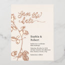 Recherche de feuille rustique invitations Couple