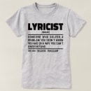 Zoek naar tekstschrijver tshirts Lyricist