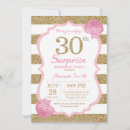 Recherche de glamour 30ans anniversaire invitations Parties scintillant or