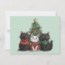Recherche de noël mignon cartes postales Vert
