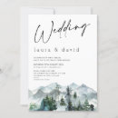 Recherche de sapin mariage invitations Aquarelle