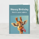Recherche de de girafe anniversaire cartes Humour