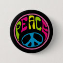 Recherche de symbole hippie badges Les années 70