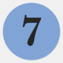 Recherche de numéro 7 autocollants Nombre
