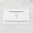 Recherche de anesthésiste cartes visite Moderne
