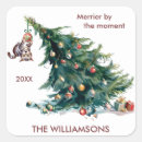 Recherche de merry christmas autocollants Amoureux des chats