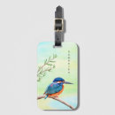Recherche de oiseau bleu bagages étiquettes Aquarelle