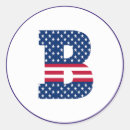 Recherche de initial étoiles autocollants Patriotique