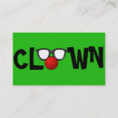 Zoek naar clowns visitekaartjes Circus
