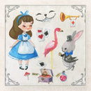 Recherche de alice dessous de verres Lapin blanc