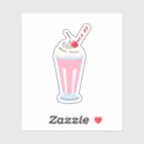 Recherche de milkshake autocollants Rose