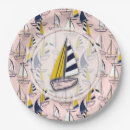 Recherche de océan bleu assiettes en papier Rose
