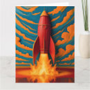 Zoek naar raket schip kaarten Retro