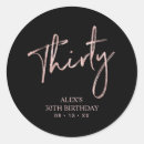 Recherche de 30 autocollants Fête d'anniversaire