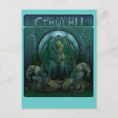 Recherche de monstre de tentacule cartes postales Cthulhu