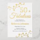 Recherche de fifty and fabulous invitations Noir blanc or