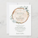 Recherche de en bois rustique mariage invitations Floral