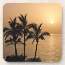 Recherche de plage romantique dessous de verres Palmiers