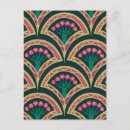 Recherche de motif marocain cartes postales Vert