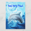 Recherche de dauphins invitations Bleu