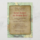 Recherche de vintage map invitations Rustique