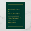 Recherche de elegant emerald green mariage invitations Élégant