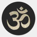 Recherche de symbole om autocollants Yoga