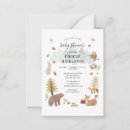 Zoek naar bosdieren notitiekaarten Baby shower