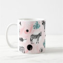 Recherche de motif de zèbre tasses Fleur