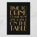 Recherche de années 20 mariage invitations Typographie