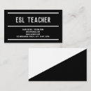 Zoek naar engelse leraar visitekaartjes Esl instructeur