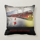 Recherche de train rouge coussins Vacances