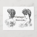 Recherche de coiffure vintage cartes postales Cheveux