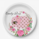 Zoek naar roze bloemen borden Voor partijpapier