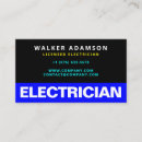 Recherche de bleu électrique cartes visite Services électriques