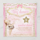Recherche de ballerine vintage invitations Parti