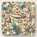 Recherche de champignons dessous de verres Rétro