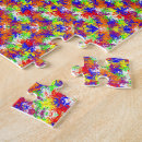 Recherche de motif psychédélique puzzles Couleur