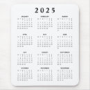 Recherche de calendriers tapis souris Minimaliste