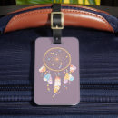 Recherche de dreamcatcher bagages étiquettes Plumes