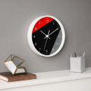 Recherche de gris et rouge horloges Minimaliste
