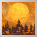 Recherche de pleine lune Aquarelle