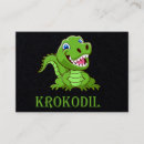 Recherche de crocodiles cartes visite Vert